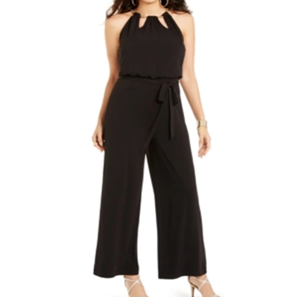 Elegant Black Halter Jumpsuit